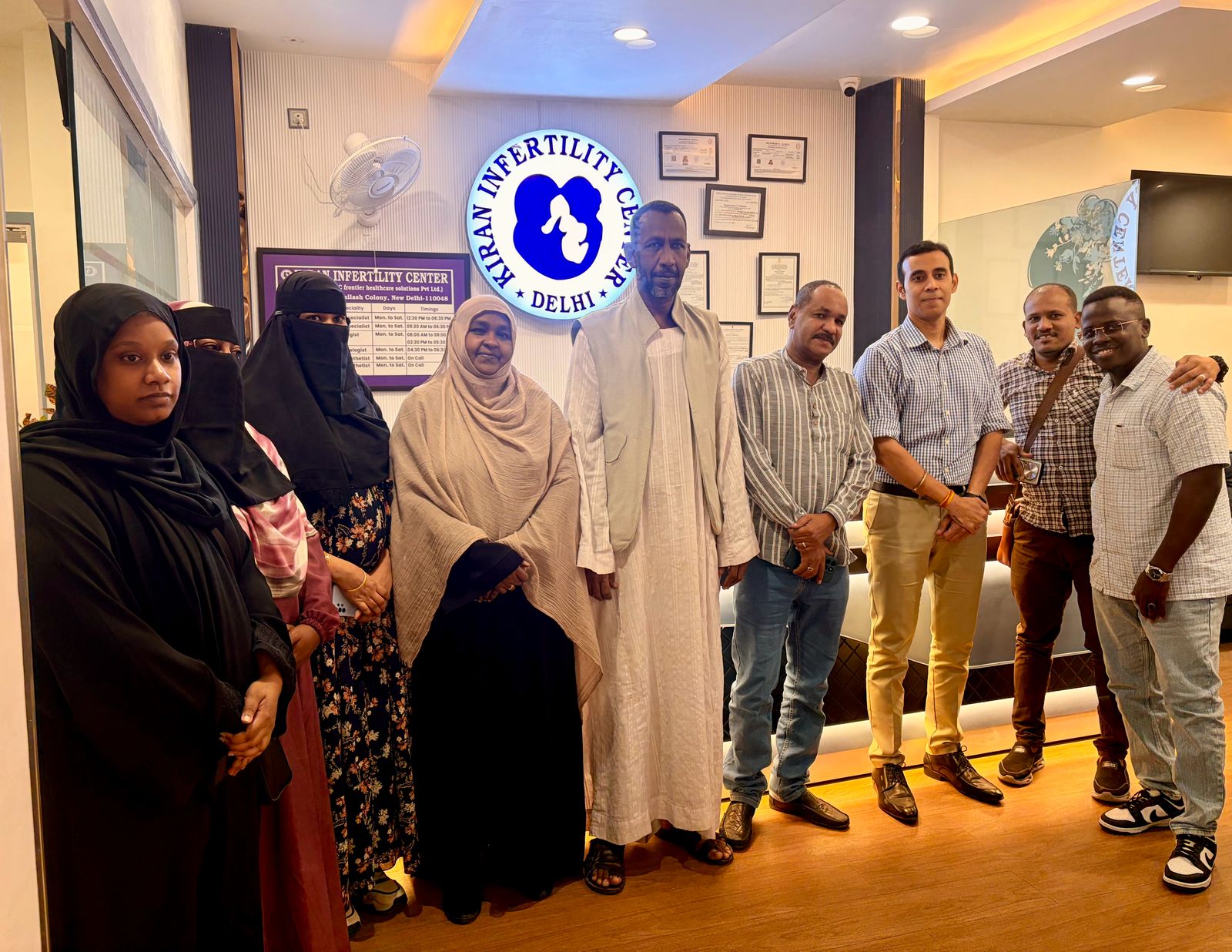 Sudanese Patients Care Kiran Infertility Center